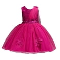 thumbnail image 5 of Vestido de verano para niños, vestido de boda para niños, falda de malla con lazo grande para niñas, vestido rojo para niñas, 5 of 5