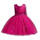 thumbnail image 5 of Vestido de verano para niños, vestido de boda para niños, falda de malla con lazo grande para niñas, vestido rojo para niñas, 5 of 5