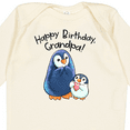 thumbnail image 4 of Inktastic Happy Birthday, Grandpa Cute Penguins Boys or Girls Long Sleeve Baby Bodysuit, 4 of 5