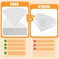 thumbnail image 3 of 100P Deep Fryer Oil Funnel Filters 10 Inches, Larbeti Cone Non-Woven Beeswax Filter Funnel for Cooking Disposal Maple Syrup Filter Cloth for Home, Ki, 3 of 7