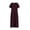C-Purple84, variant on DHFJKG Womens Sweaters Dress Knit Ribbed V Neck Solid Color Short Sleeve Button Up Loose Fit Maxi Dress Classic Dresses