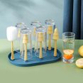 thumbnail image 3 of de secado de biberones con bandeja, estante de drenaje desmontable, estante de almacenamiento para tazas de agua Fokelyi 222995-3, 3 of 8