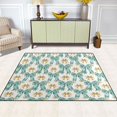 thumbnail image 5 of Ryvnso Green Gold Bows Area Rug Floor Mats Non-Slip Home Carpet 80 x 58 inch, 5 of 7