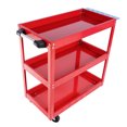 thumbnail image 2 of Tool Cart, 3-Tier Rolling Mechanic Tool Cart, Heavy Duty Steel Utility Cart with Lockable Wheels for Garage, Warehouse, Workshop, 2 of 6