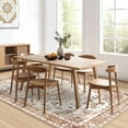 thumbnail image 5 of Nefoso 5ft x 8ft Vintage Area Rugs, Washable Area Rugs for Living Room Bedroom Kitchen Home Decor, Non-Slip Carpet, Brown & Beige, 5 of 5