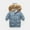 Blue, variant on Unisex Kids Water Resistant Winter Coats Warm Fleece Lined Outwear Ski Snow Jacket With Removable Hood for Baby Boys Girls Beige 7-8 Years