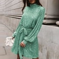 thumbnail image 2 of Womens Sparkly Sequin Dresses Neck Tie Waist Mini Dress Evening Gowns Mint Green XL, 2 of 5