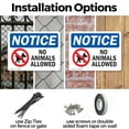 thumbnail image 3 of (2 Pack) No Animals Allowed OSHA Notice Sign 10 Inch X 7 Inch Indoor / Outdoor Rust-Free Aluminum Metal Signs for Workplace, Workshop, and Construction Site, Made in the USA, 3 of 8
