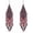 Red, variant on Rice Beaded Tassel Drop Dangle Earrings for Women,Boho Handmade Seed Bead Native Bohemian Large Statement Fringe Long Earrings for Women