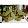 thumbnail image 4 of 18" x 18" Simply Daisy Colorful Swallowtail Indoor/Outdoor Pillow, Apple Green Qty 1, 4 of 6