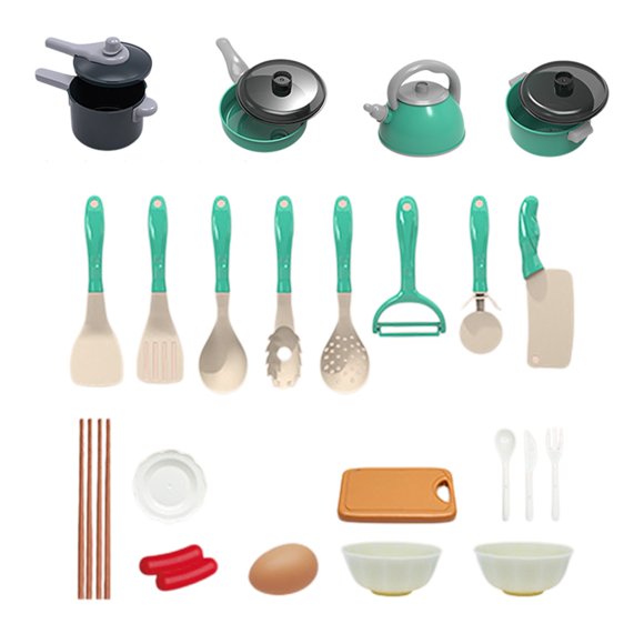 IROINID Pretend Play Toys,Christmas Pretend Play Toys,Kids Cooking Toy Kitchen Set Pretend Play Food with Cutting Fruit Vegetables Educational Toddler Toys Realistic Play Kitchen Accessories for Boys