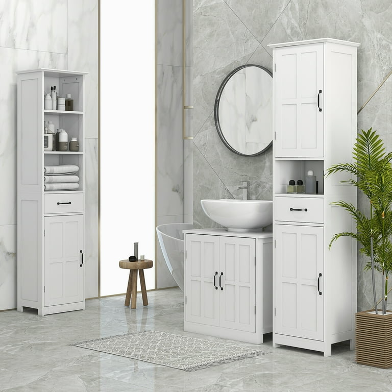 Tall bathroom 2024 sink cabinets