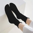 thumbnail image 2 of Ruffle Socks For Women Turn-Cuff Frilly Sock Fall Lightweight Soft Gifts Daily Sock, 2 of 5