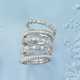 thumbnail image 6 of Ross-Simons 2.50 ct. t.w. CZ Jewelry Set: 5 Eternity Bands in Sterling Silver, Women's, Adult, 6 of 8