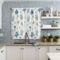 thumbnail image 3 of Coastal Ocean Window Curtains 63 Inch Length, Summer Beach Nautical Rod Pocket Kitchen Window Treatments Drapes for Bedroom, Cafe, Living Room, 2 Panels, 42 W x 63 L, 3 of 5