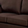 thumbnail image 2 of Benjara Loveseat with Flared Arms and Box Seat, Brown, 2 of 3