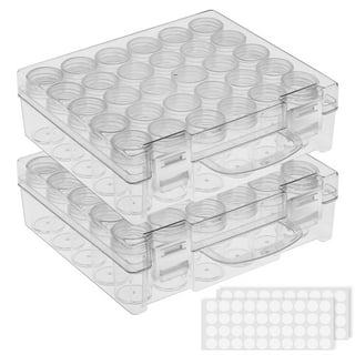 Leye 5 Pcs Clear Plastic Storage Containers Small Rectangle Bead Storage  Box Case with Hinged Lid for ID Card, Business Card, Jewelry, Pills, and  Other Small Items 