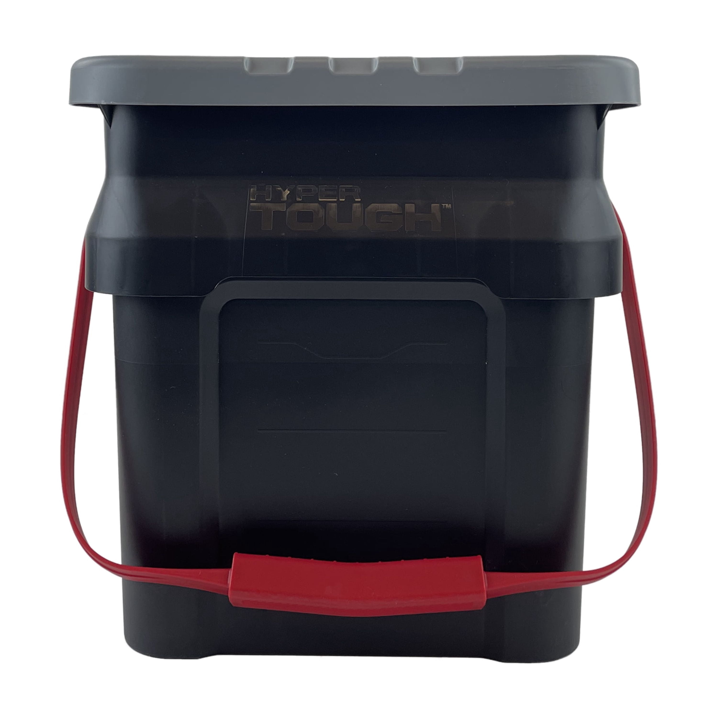 (2 pack) Hyper Tough 5 Gallon Heavy Duty Plastic Material Bucket Tote, Black, Adult