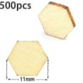 thumbnail image 3 of 500 Pcs Honeycomb Wood Chips Unfinished Wood Cutout Natural Honeycomb Wood Hexagon Cutout Shapes Un Banmo, 3 of 5