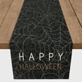 thumbnail image 3 of Creative Products Happy Halloween Spider Webs 16 x 90 Cotton Twill Table Runner, 3 of 3