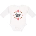thumbnail image 3 of Inktastic Cousin Crew with Pink Flowers Girls Long Sleeve Baby Bodysuit, 3 of 5