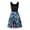 Blue, variant on IROINNID A-Line Dress For Women Fashion Sleeveless Printed Skinny Tank Dress Long Dress V-Neck Knee-Length Dress