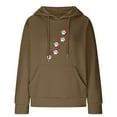 thumbnail image 3 of Clearance！Hoodies Waffle Sweatshirt Plus Size Long Sleeve Womens Tops Cute Dog Paw Print Kawaii Hooded Hoodie Tops Loose Fit Casual Hooded Pullover Sweatshirts with Pocket, 3 of 4