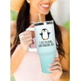 thumbnail image 3 of 40 oz Penguin Tumbler with Handle and Straw, Vacuum Insulated Water Bottle Stainless Steel, Leak Proof Travel Coffee Mug Gifts for Penguin Lover,Cute Cup for Home Office Car Outdoors Sports, 3 of 6