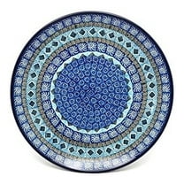 Polish Pottery Plate - 10" Dinner - Aztec Sky