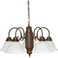 thumbnail image 2 of Nuvo 60-1291 - 5 Light Chandelier w/ Alabaster Glass, 2 of 2