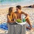thumbnail image 6 of Lypsnake Beach Bag Tray Accessory,Multi Color Snap-on Plastic Tray with Dual Cup Slots Fruit Snack Storage Compartment,Poolside Beach Picnic Drink Food Holder for Travel Leisure Daily Activity, 6 of 6
