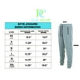 thumbnail image 4 of PURE CHAMP 3Pk Boys Sweatpants Fleece Athletic Workout Kids Clothes Boys Joggers with Zipper Pocket and Drawstring Size 4-20 (SET1 Size 10/12), 4 of 6
