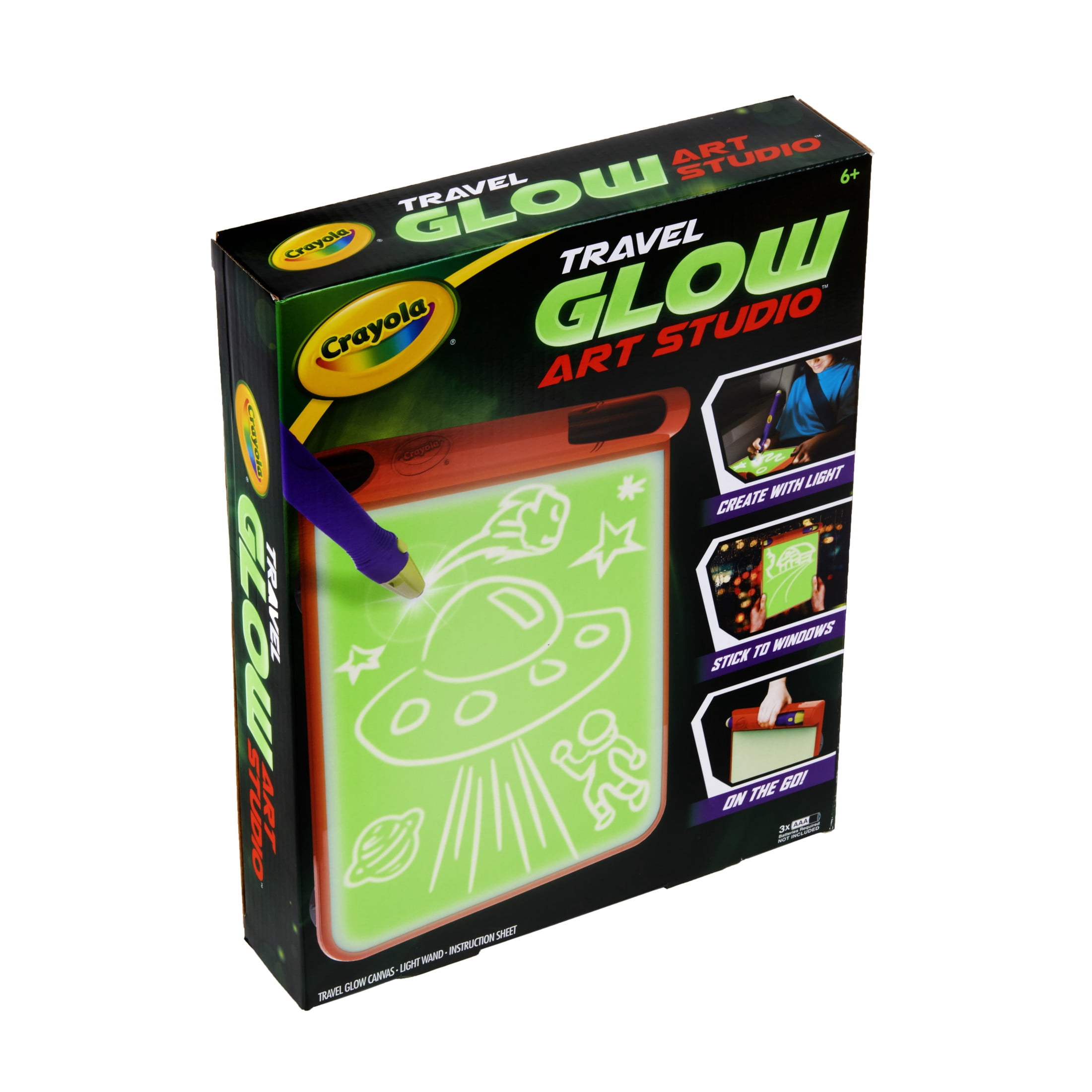 Crayola Glow Art Studio ,Glow-in-the-Dark Arts & Crafts Activity Set for Kids, Holiday & Christmas Gift, Ages 6+