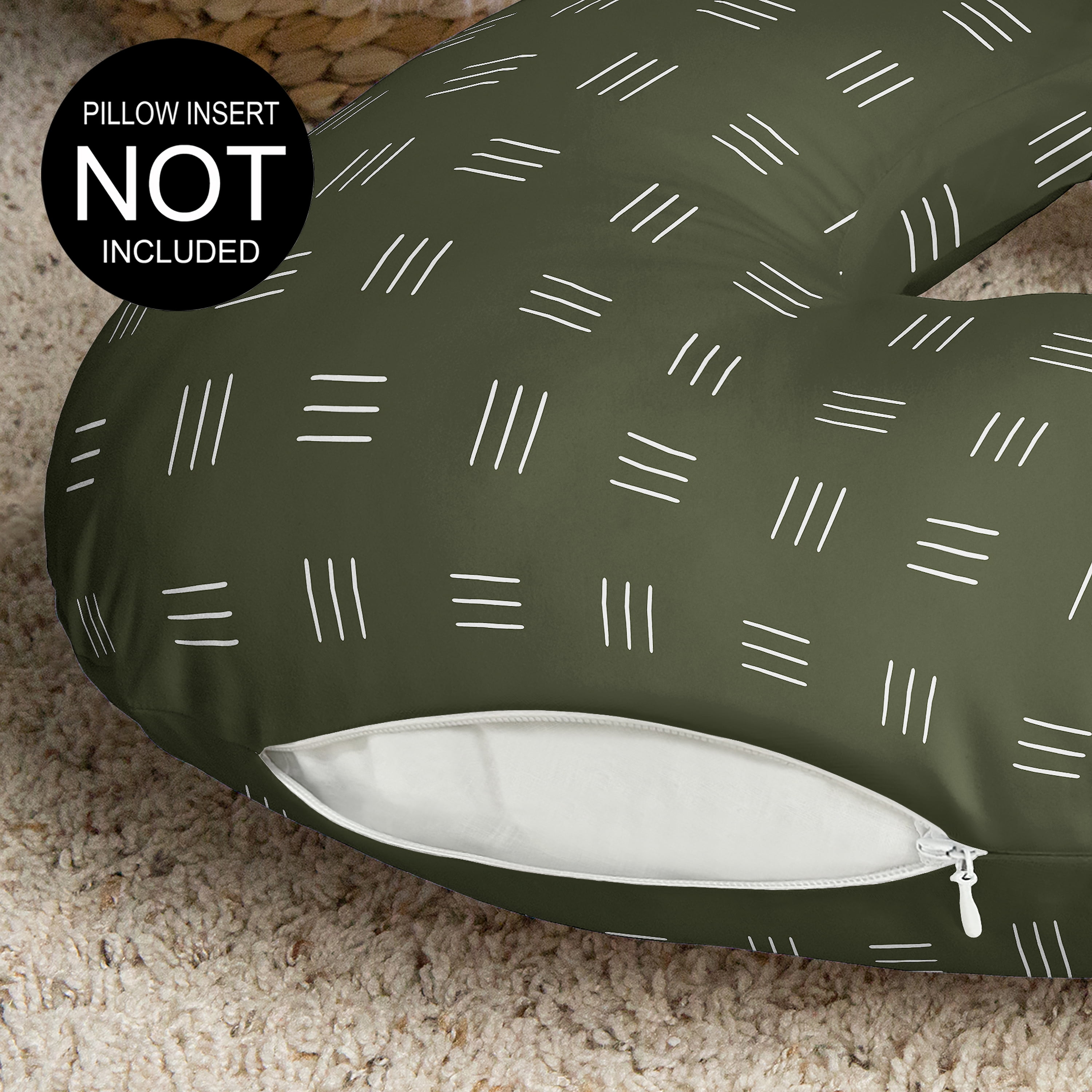 Sweet Jojo Designs Jungle Hatch Print Boy, Girl, Unisex/Gender Neutral Nursing Pillow Cover Case (Pillow Not Included)