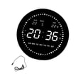 thumbnail image 2 of veasfak LED Digital Clock Calendar Multipurpose Desktop Clock for Mall School Office White Digital, 2 of 9