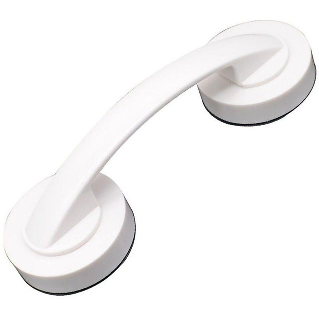 Mango de ventosa súper potente, extractor de pasamanos con agarre auxiliar para baño, ducha, gabinete, mini refrigerador (blanco)