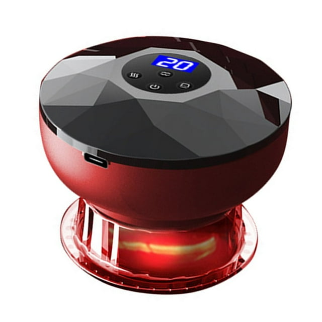 MesaSe Electric Massage Body Cups Timing Design One Button Stop Massager for Fat Burning Slimming Red