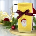 thumbnail image 6 of Taotanxi Embroidered Christmas Towels, 3-Pack Gift Set; 100% Cotton, Multi-Purpose Hand & Dish Towels for Kitchen & Bath by Taotanxi, 6 of 7