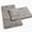 Ash Gray-32"L x 20"W + 24"L x 16"W, variant on Teal Blue 2-Piece Bath Rug Set 32"L x 20"W + 24"L x 16"W Bathroom Use