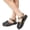 Black, variant on FSYBOA Girls Jelly Sandals Size 8(Toddler), Closed Toe Adjustable Strap Casual Waterproof Girls Beach Shoes Gold