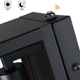 thumbnail image 3 of 4-pack 1-Light 13.15-in Outdoor dusk-to-dawn sensor Wall Light with Matte Black Finish & Clear glass shade, 3 of 7