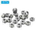 thumbnail image 3 of Uxcell Thread Adapters Sleeve Reducing Nut 20pcs M10x1.5 Male to M5x0.8 Female Repairing Insert Nut 6mm, 3 of 6