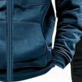 thumbnail image 3 of Kakii Men's Zip Up Hoodie Set, Pullover Hooded Sweatshirt & Jogger Pants with Pockets, Two-Piece Casual Workwear Outfit, 3 of 4