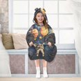 thumbnail image 7 of FORMRS Wearable Blanket Hoodie with Sleeves for Kids Cozy Flannel Sweatshirt, Watercolor Astronaut, 7 of 7