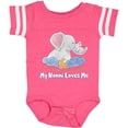 thumbnail image 3 of Inktastic My Nonni Loves Me Cute Elephants Clouds Moon and Stars Boys or Girls Baby Bodysuit, 3 of 5