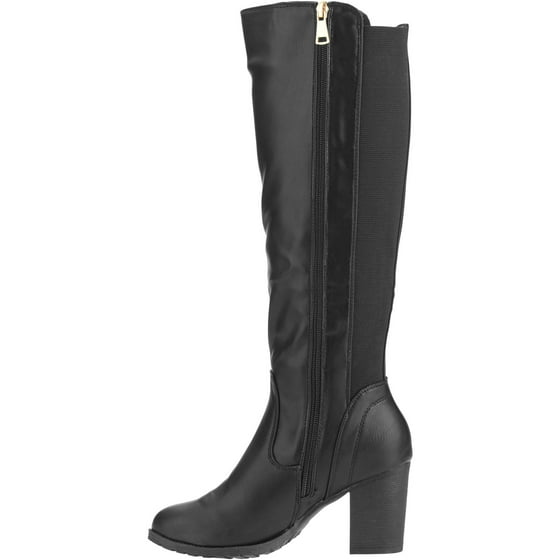 elastic back long boots