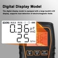 thumbnail image 4 of Handheld Handheld EMF Tester Portable Electromagnetic Radiation Detector Electromagnetic Radiation Intensity Measurement Instrument with Beep Alarm and Low Battery Indication, 4 of 6