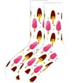 thumbnail image 3 of White Popsicle Patterned Socks (Adult Medium - Women's Shoe Sizes 5-10), 3 of 3