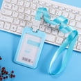 thumbnail image 3 of Funda para tarjeta de trabajo, funda con cuerda para colgar certificados, funda impermeable para tarjeta de identificación de plástico ultra grueso, 3 of 5