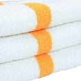 thumbnail image 6 of Arkwright Power Gym Hand Towels (12 Pack), 16x27 in., Soft Cotton, White with Gold Stripe, 6 of 7